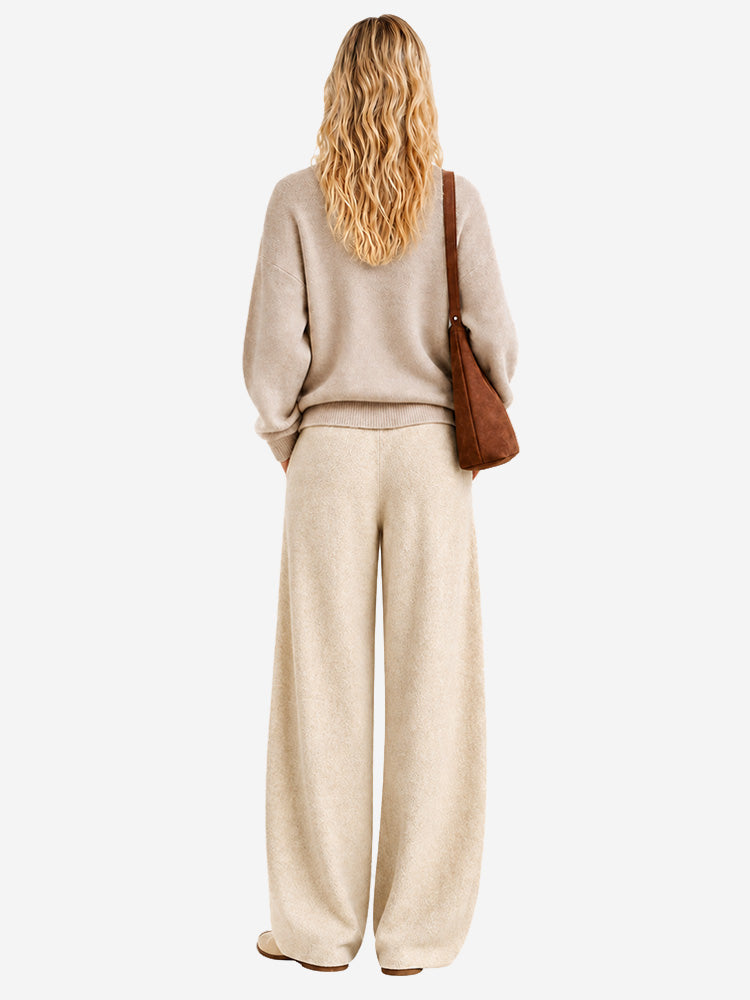 Women's Wide-Leg Trousers | Soft, Flowing Drape