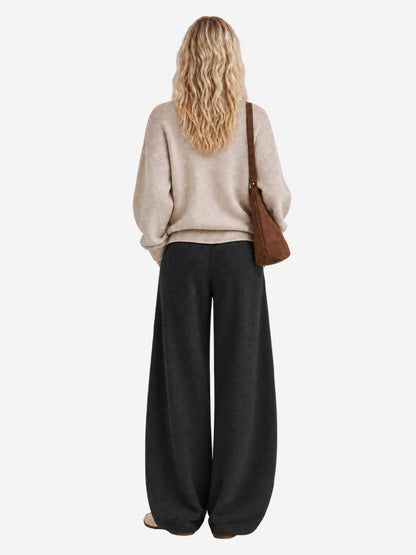 Women's Wide-Leg Trousers | Soft, Flowing Drape