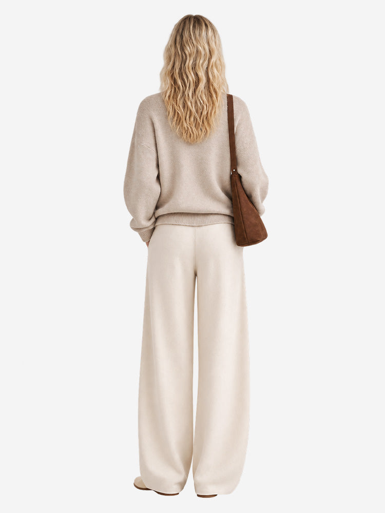 Women's Wide-Leg Trousers | Soft, Flowing Drape