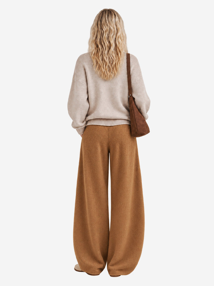 Women's Wide-Leg Trousers | Soft, Flowing Drape