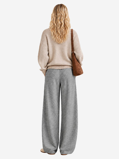 Women's Wide-Leg Trousers | Soft, Flowing Drape