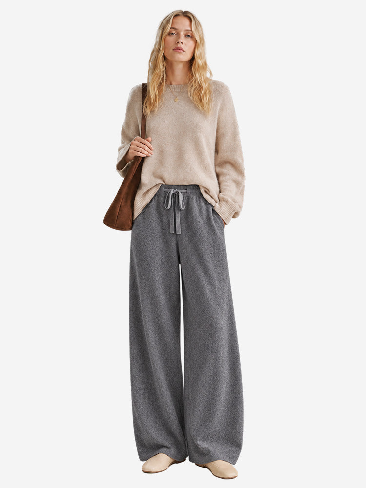 Women's Wide-Leg Trousers | Soft, Flowing Drape