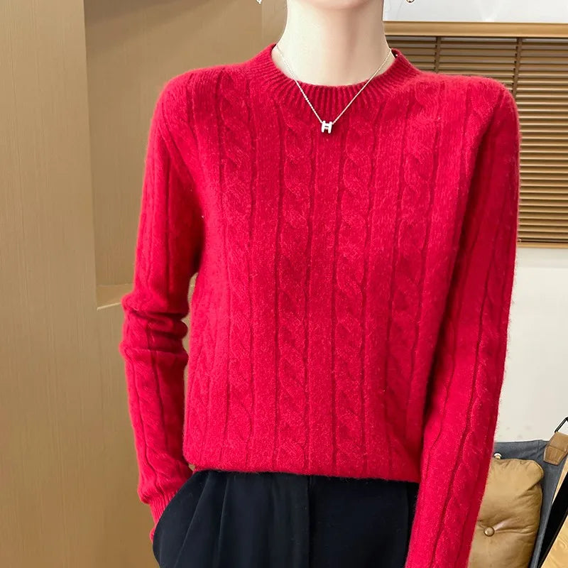 Women's Semi-Turtleneck Sweater | Warm & Comfortable Knit 10