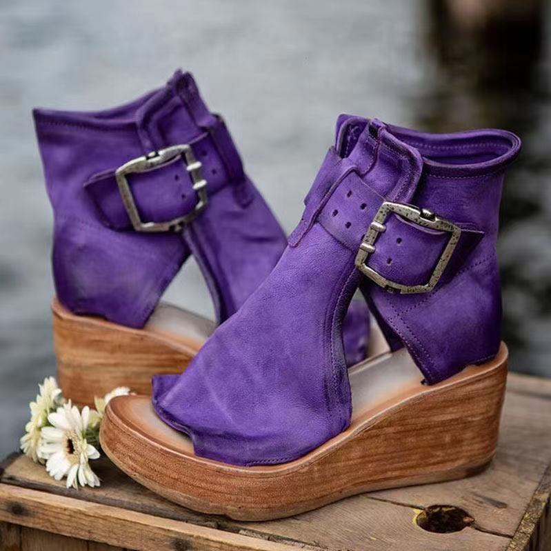Sandals For Women | Buckle Strap Wedge Style 0