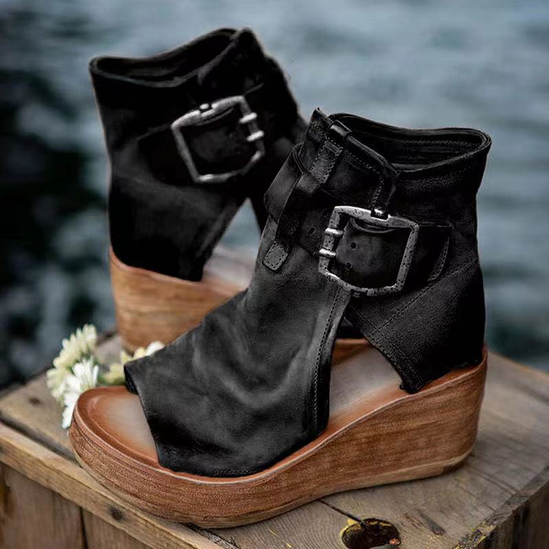 Sandals For Women | Buckle Strap Wedge Style 2