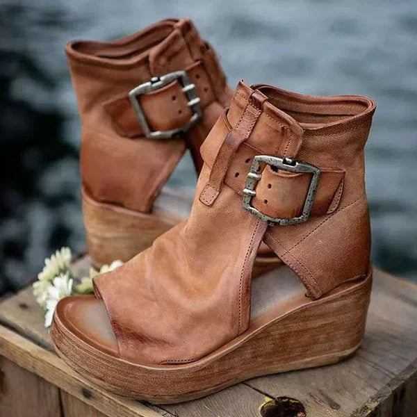 Sandals For Women | Buckle Strap Wedge Style 3