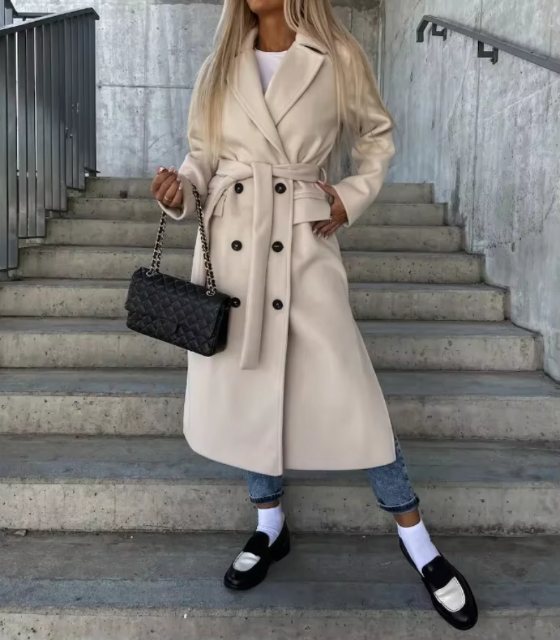 Women's Trench Coat | Long Line & Structured Silhouette 3