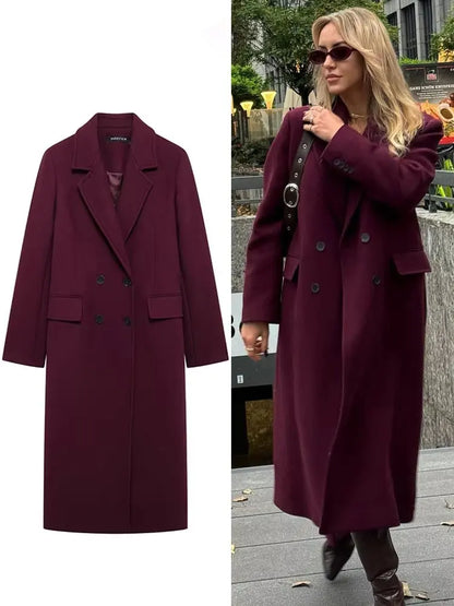 Women's Winter Coat | Double-Breasted Elegant Design 1