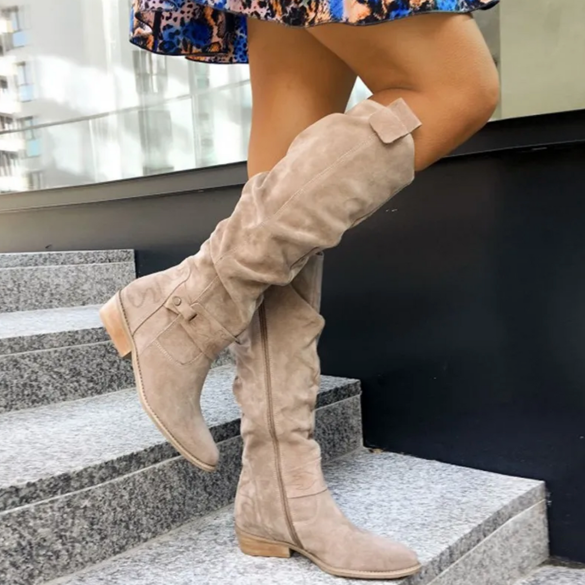 Women's Over-The-Knee Boots | Low Block Heel 1