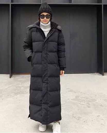 Women's Long Puffer Jacket | Hooded & Quilted Design 5