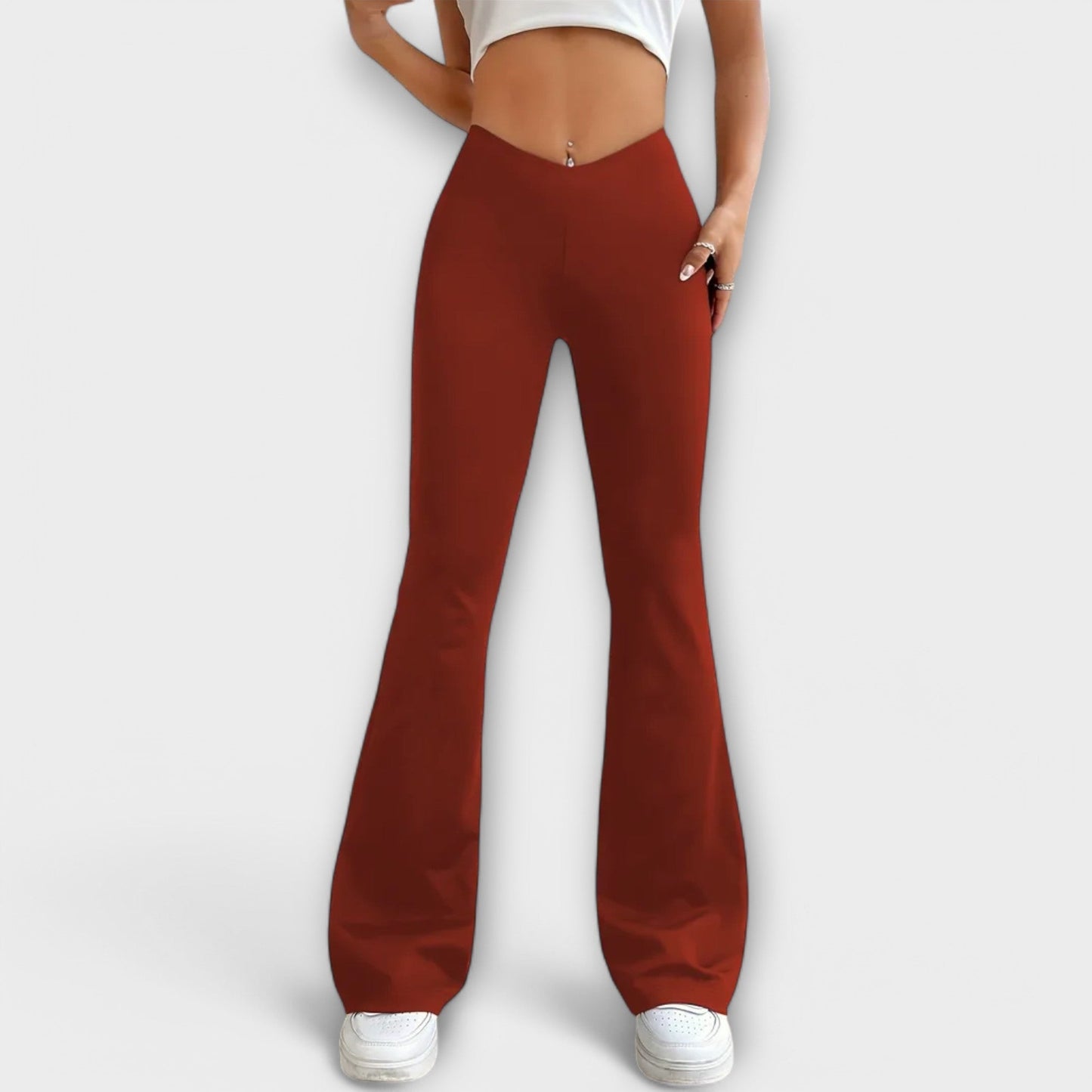 Serena Flared Leg Trousers for Effortless Style