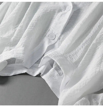 Serena | Relaxed Linen V-Neck Blouse 2