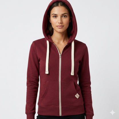 Women's Zip-Up Hooded Sweatshirt | All-Day Comfort 1