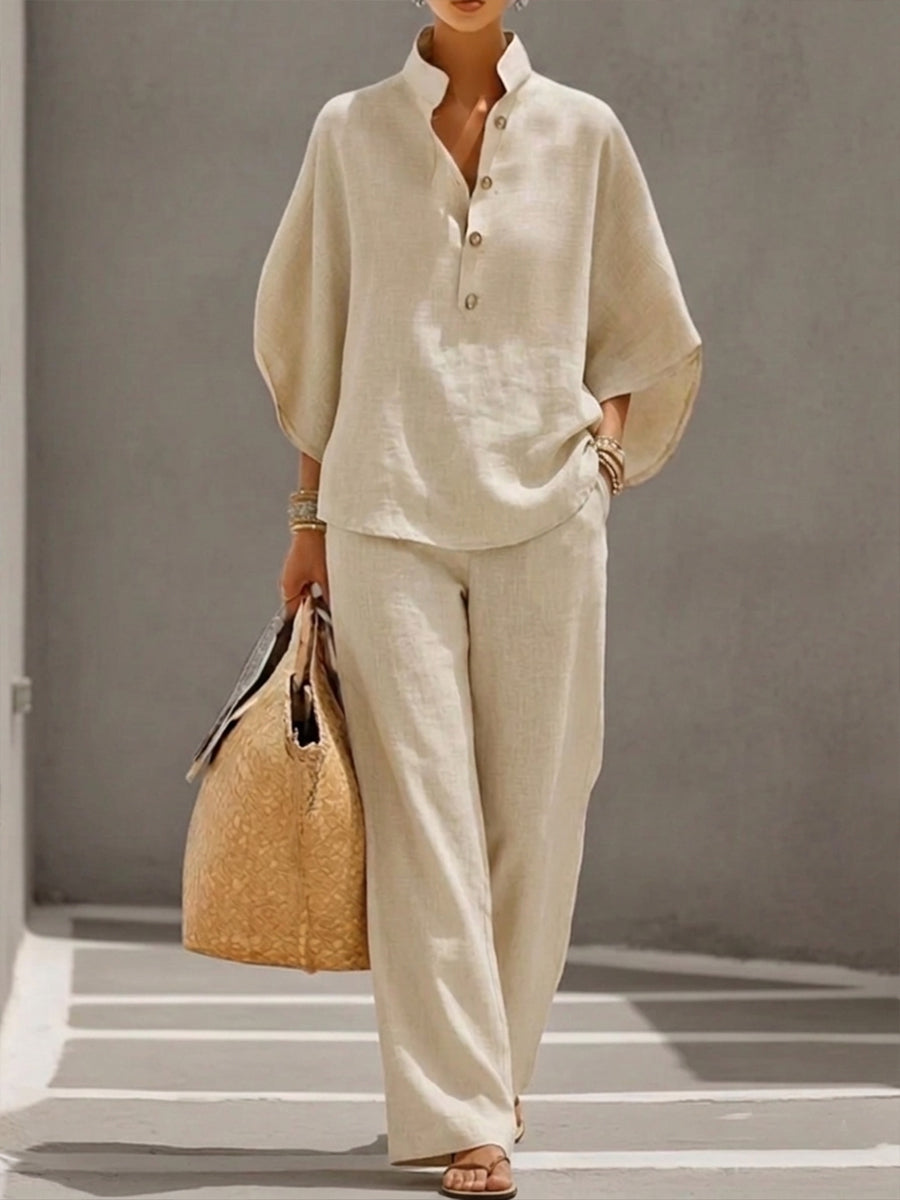 Sophia | Elegant and Sophistication Summer Two Piece Set 0
