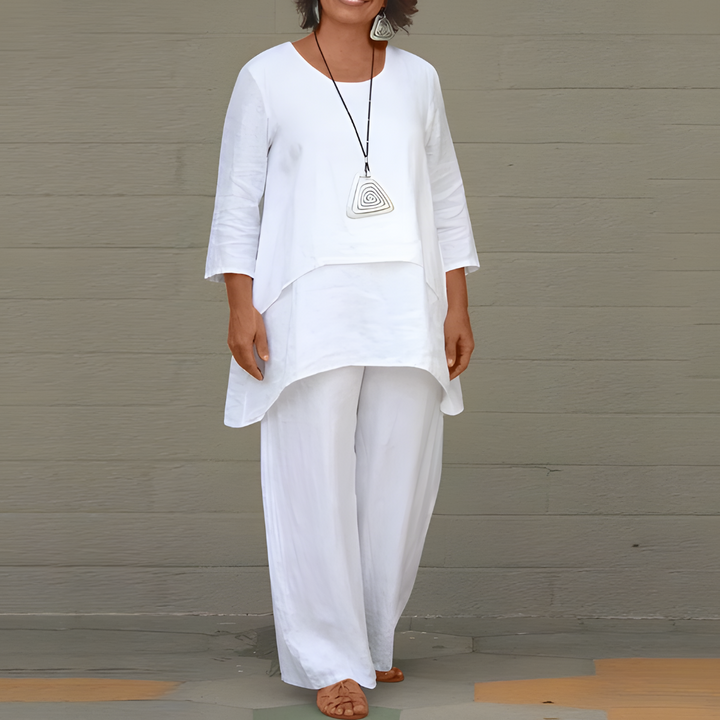 Stylish 2-Piece Linen Set for Women 1