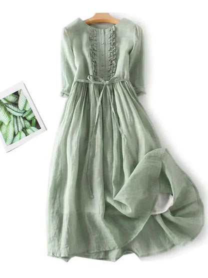 Stylish Linen Dress Airy and Comfortable 4