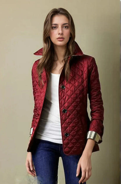 Women's Quilted Jacket | Button Fastening & Tailored Fit 5