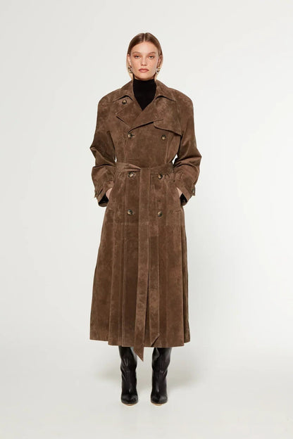 Women's Trench Coat | Wind Proof & Belted Design