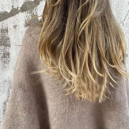 WOOL CAPE WITH FRONT CLOSURE 6