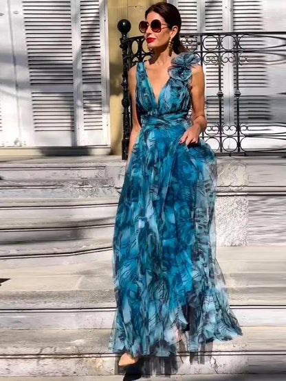 Wedding Guest Dress - Floral Maxi