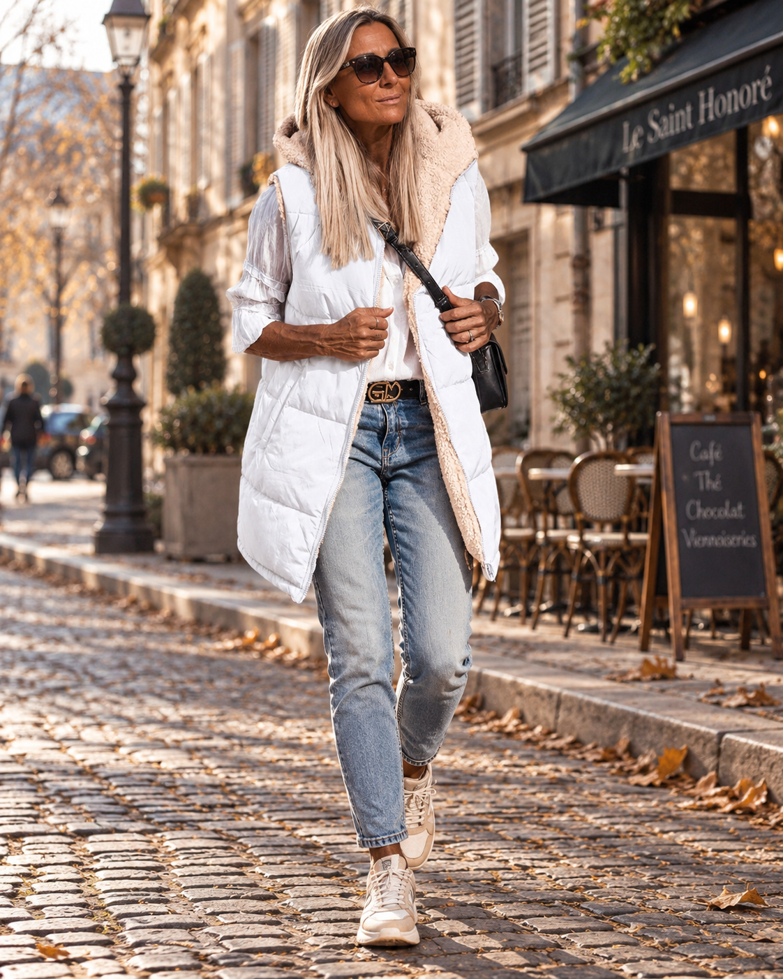 Women's Long Puffer Vest | Reversible & Hooded Design 4