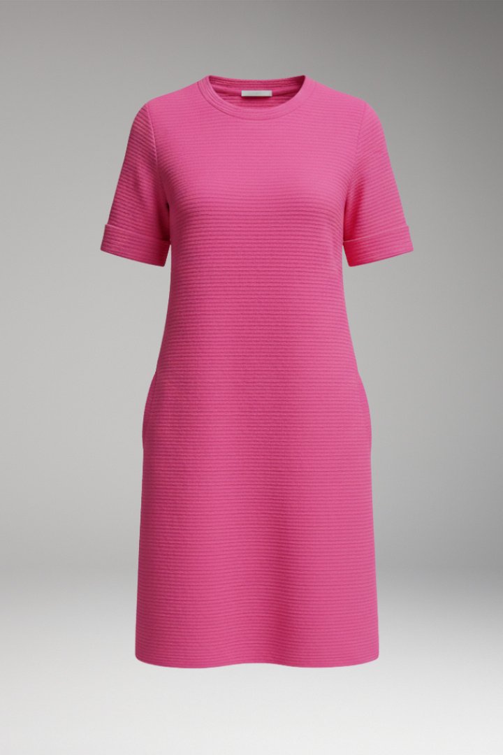 Women's Casual Dress with Relaxed Cut and Practical Pockets 1