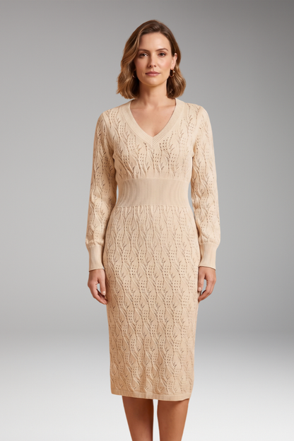 Women's Dress with Knit Design and Versatile Style 5