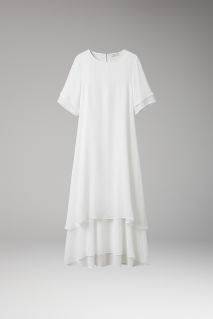 Women's Elegant Dress with Light Silhouette and Versatile Design 1