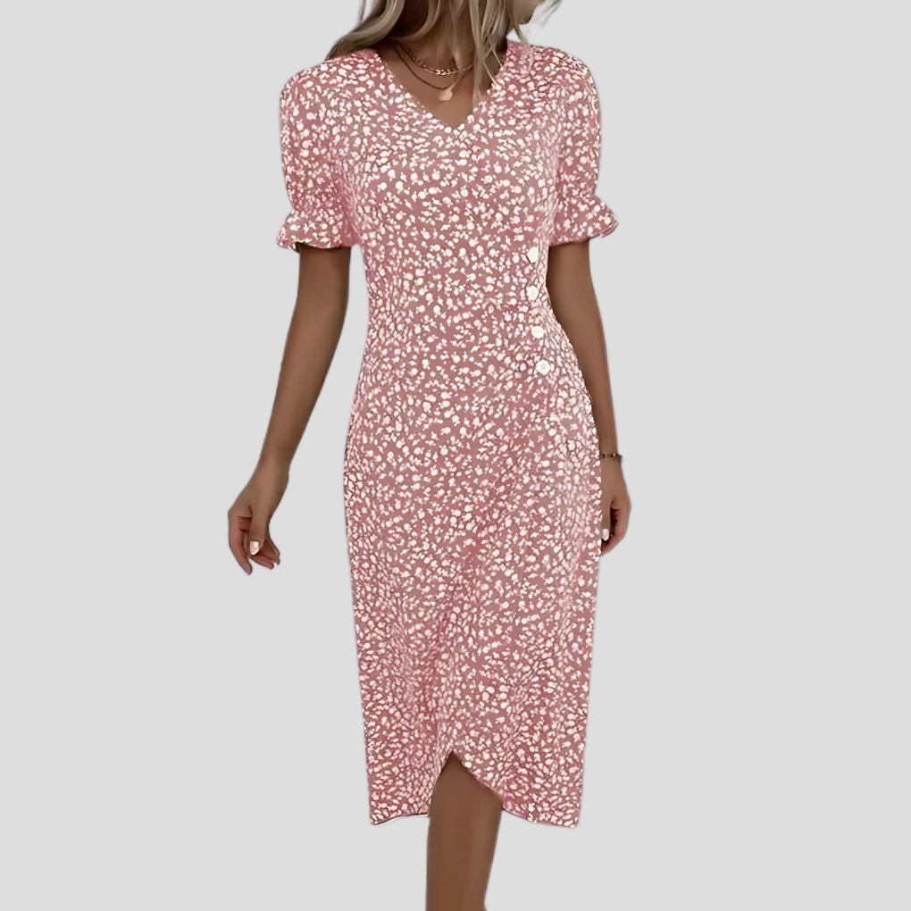 Women’s Elegant Floral Midi Dress 2