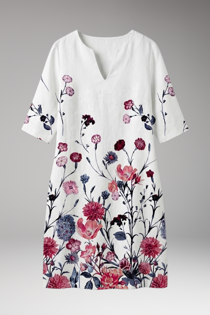 Women's Floral Dress with Elegant Fit and Vibrant Pattern 1
