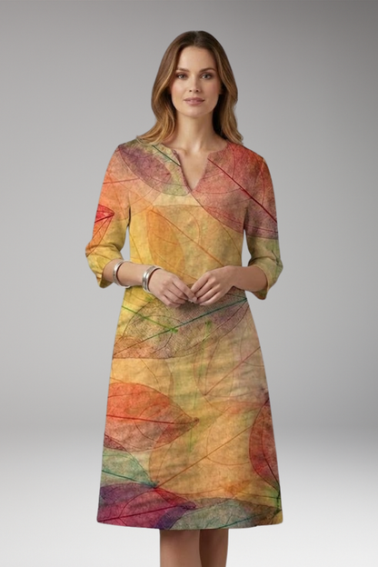 Women's Floral Dress with Elegant Fit and Vibrant Pattern 10