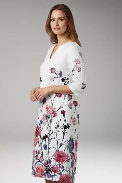 Women's Floral Dress with Elegant Fit and Vibrant Pattern 2