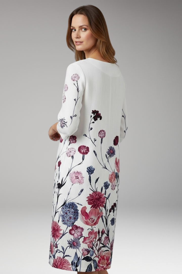 Women's Floral Dress with Elegant Fit and Vibrant Pattern 4