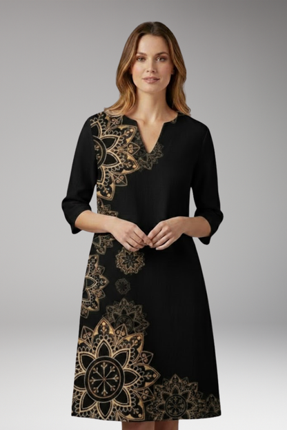 Women's Floral Dress with Elegant Fit and Vibrant Pattern 5