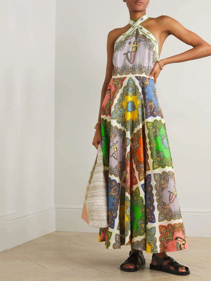 Women's Floral Maxi Dress | Sleeveless 3