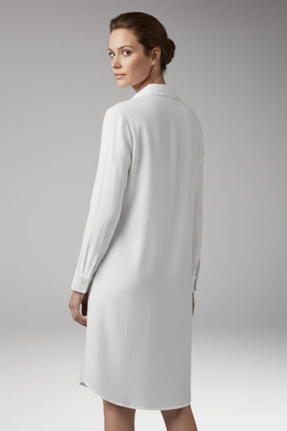Women's Long-Sleeved Dress with Classic Design and Full Sleeve Coverage 5