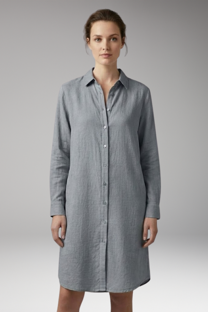 Women's Long-Sleeved Dress with Classic Design and Full Sleeve Coverage 6