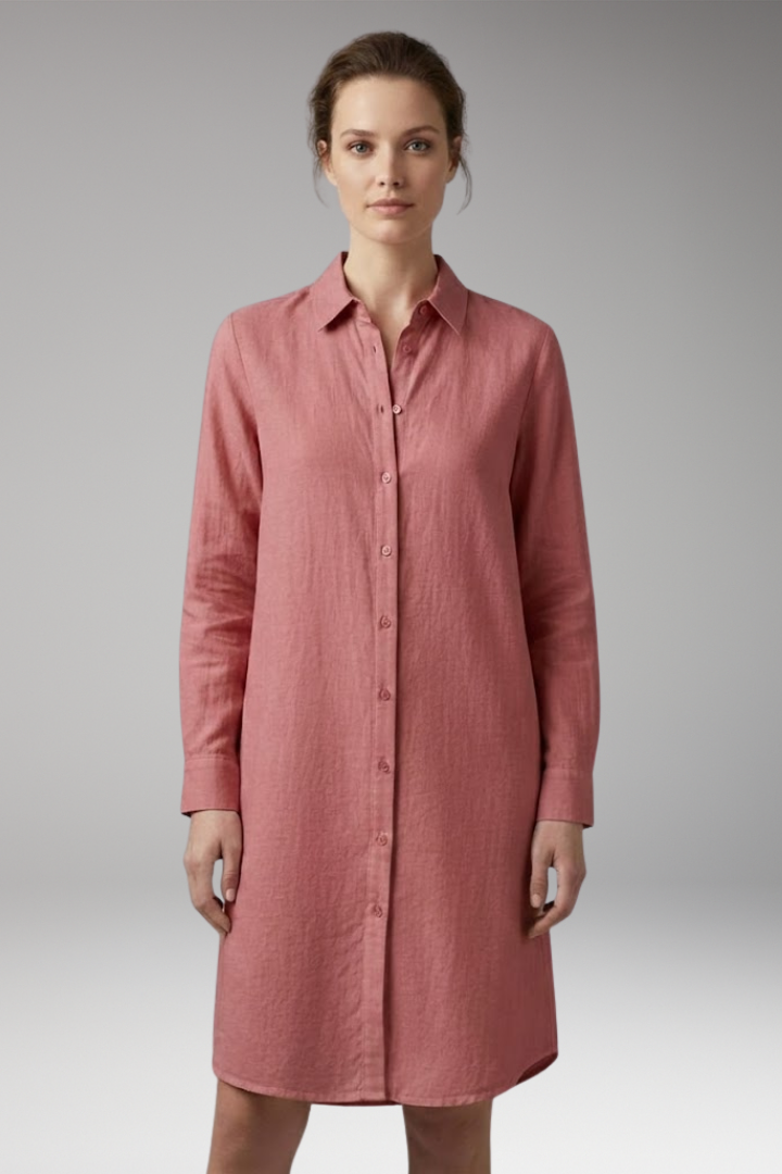Women's Long-Sleeved Dress with Classic Design and Full Sleeve Coverage 7