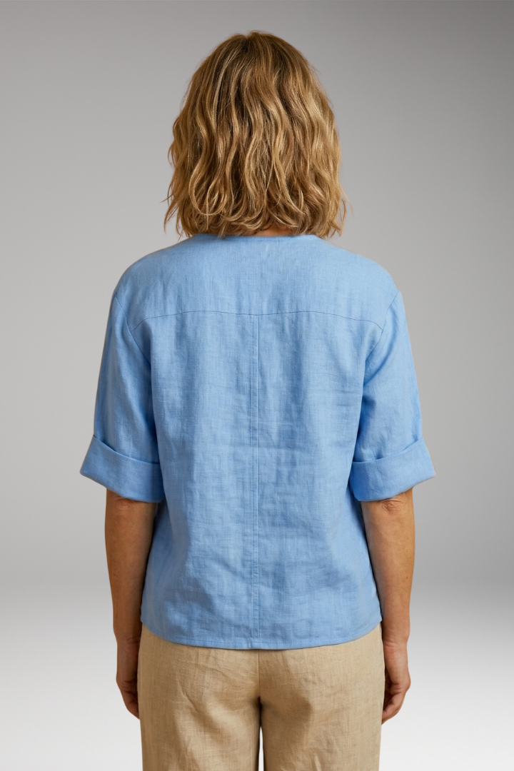 Women's Loose-Fitting Summer Blouse with Breathable Linen and Relaxed Fit 3