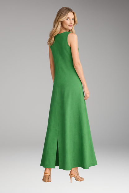 Women's Maxi Dress with Flowing V-Neckline for Summer 4