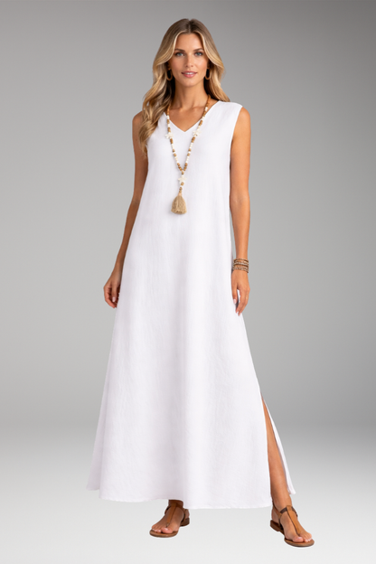 Women's Maxi Dress with Flowing V-Neckline for Summer 5