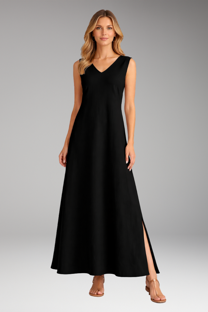 Women's Maxi Dress with Flowing V-Neckline for Summer 7