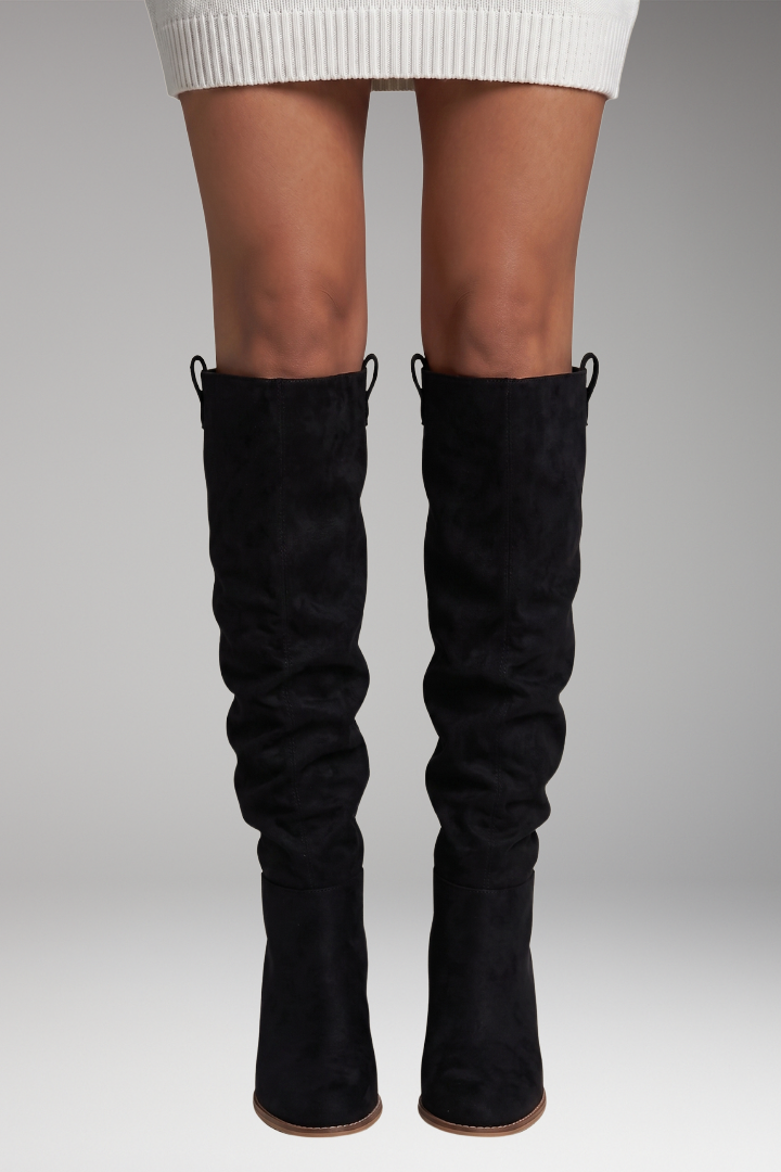 Women's Orthopedic Boots with Knee-High Shaft and Cushioned Insoles 4