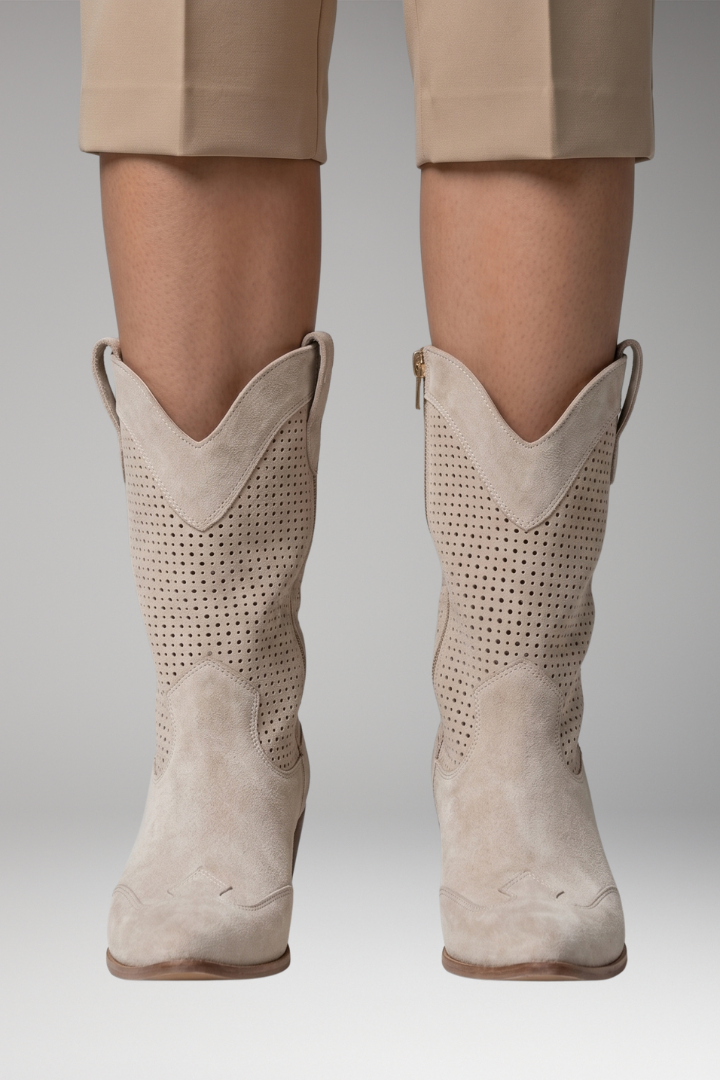 Women's Orthopedic Cowboy Boots with Gel-Filled Sole and Enhanced Stability 6