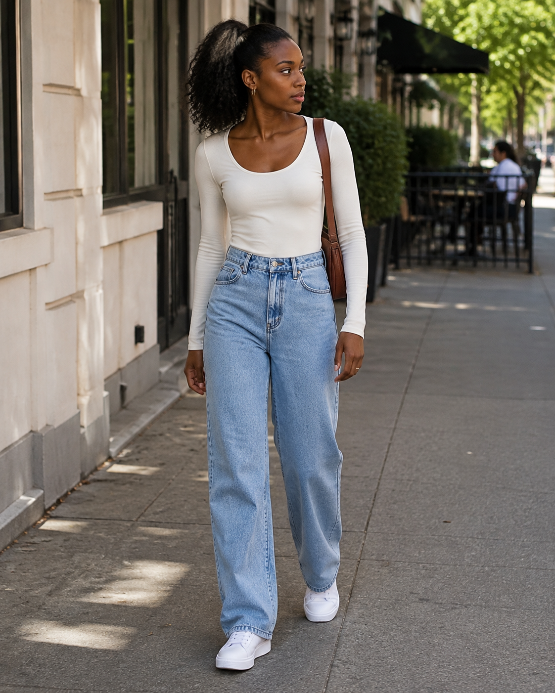 Women's Wide Leg Jeans | High Waisted & Comfortable Fit 1