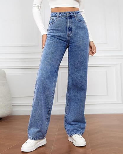 Women's Wide Leg Jeans | High Waisted & Comfortable Fit 3