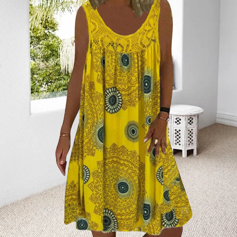 Women's Summer Dress | Geometric Print Style Midi 6