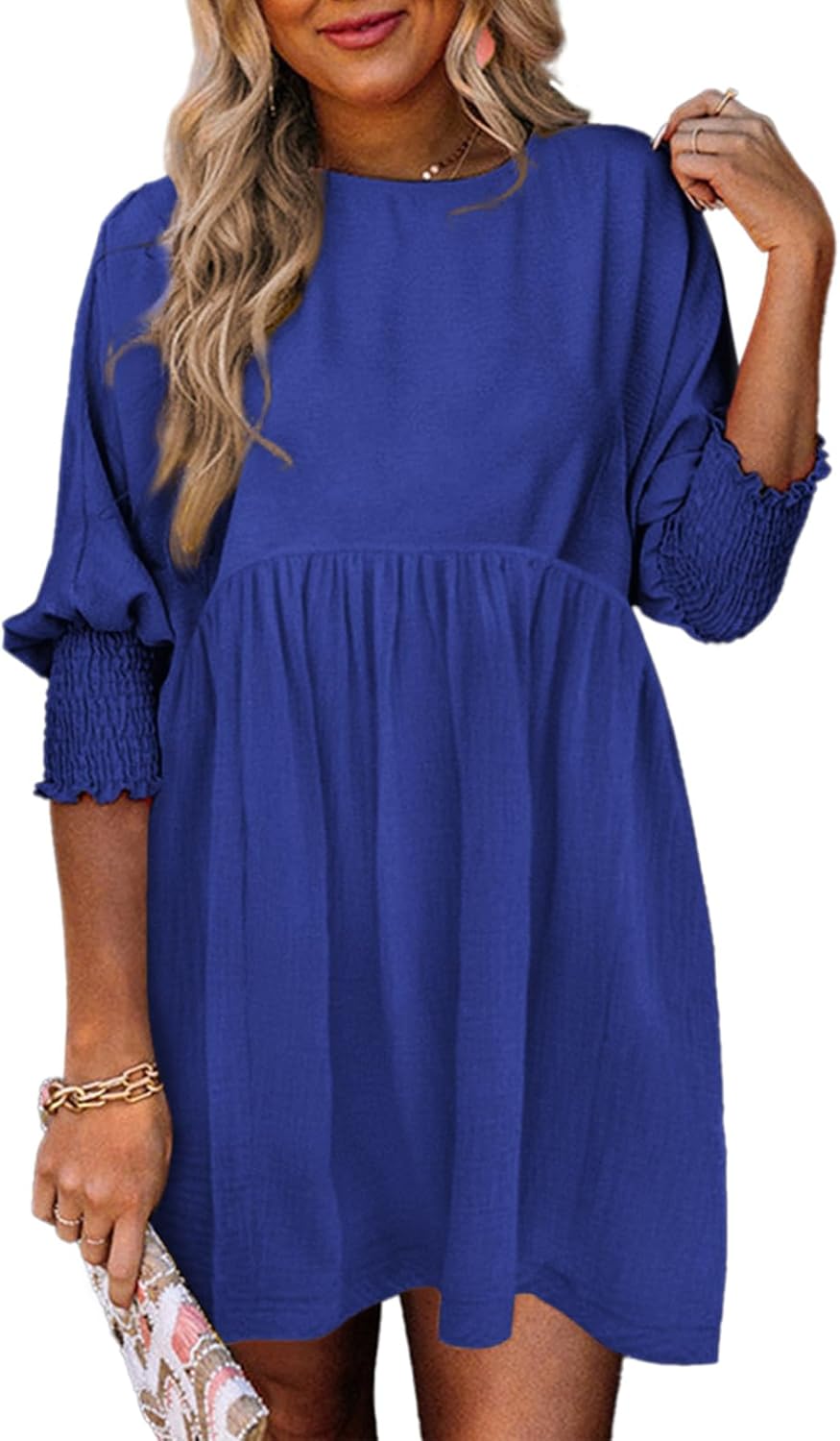 Women's Summer Dress | Smocked Cuff Mini 6