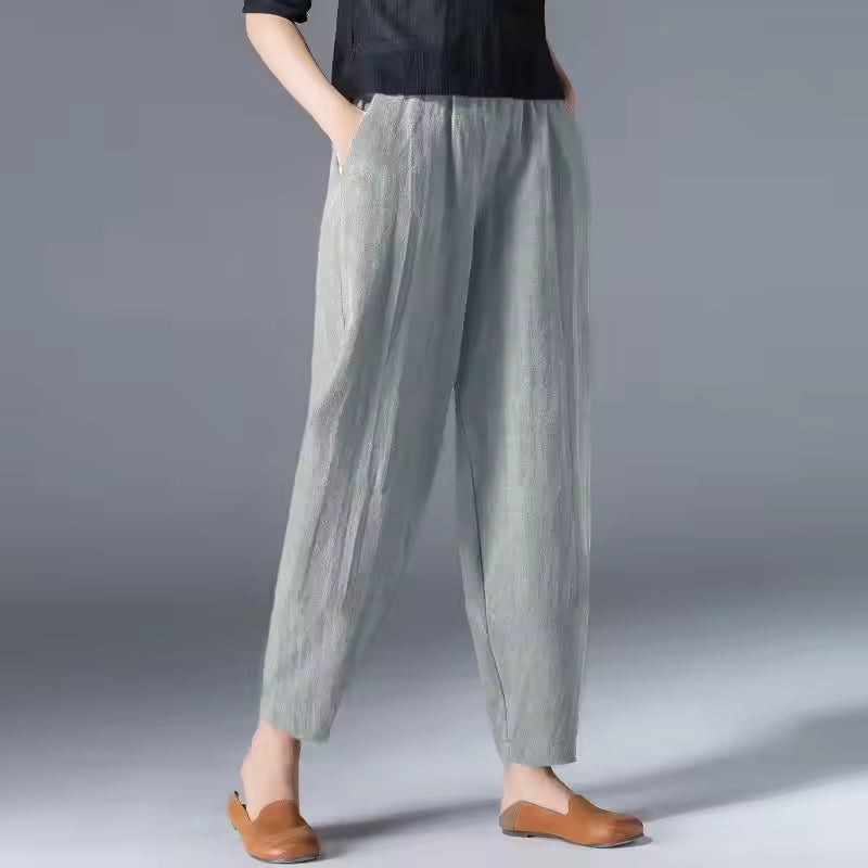 Women's Summer Trousers | Tapered Leg Cut 9