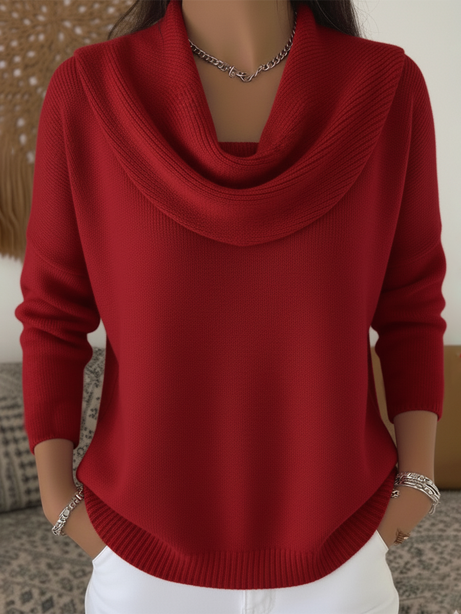 Women’s Sweater | Cowl Collar Design 0